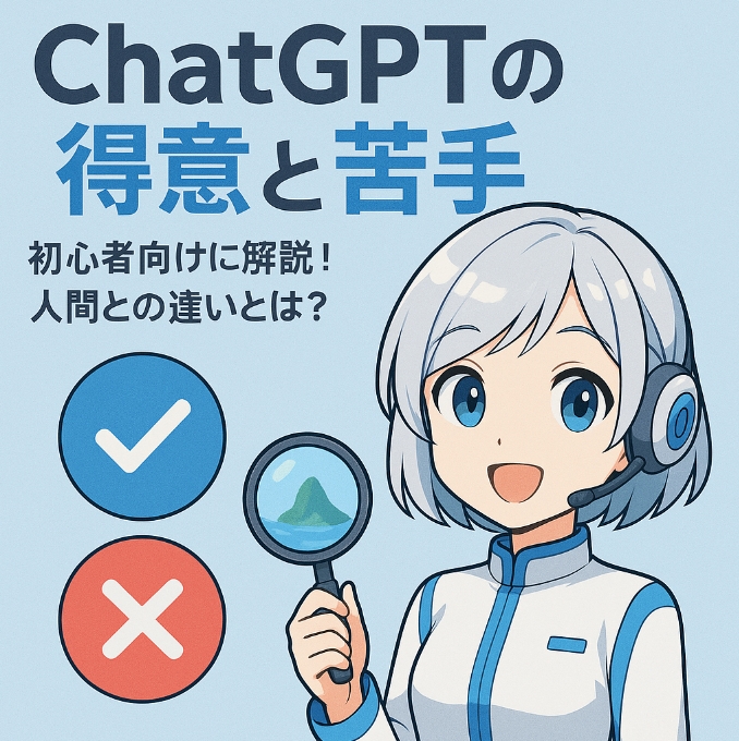 ChatGPTの得意と苦手の違いは何？人間との違いとは？初心者向けに解説