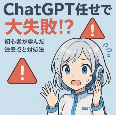 ChatGPT任せで大失敗した体験談紹介！？初心者が学んだ注意点と対処法